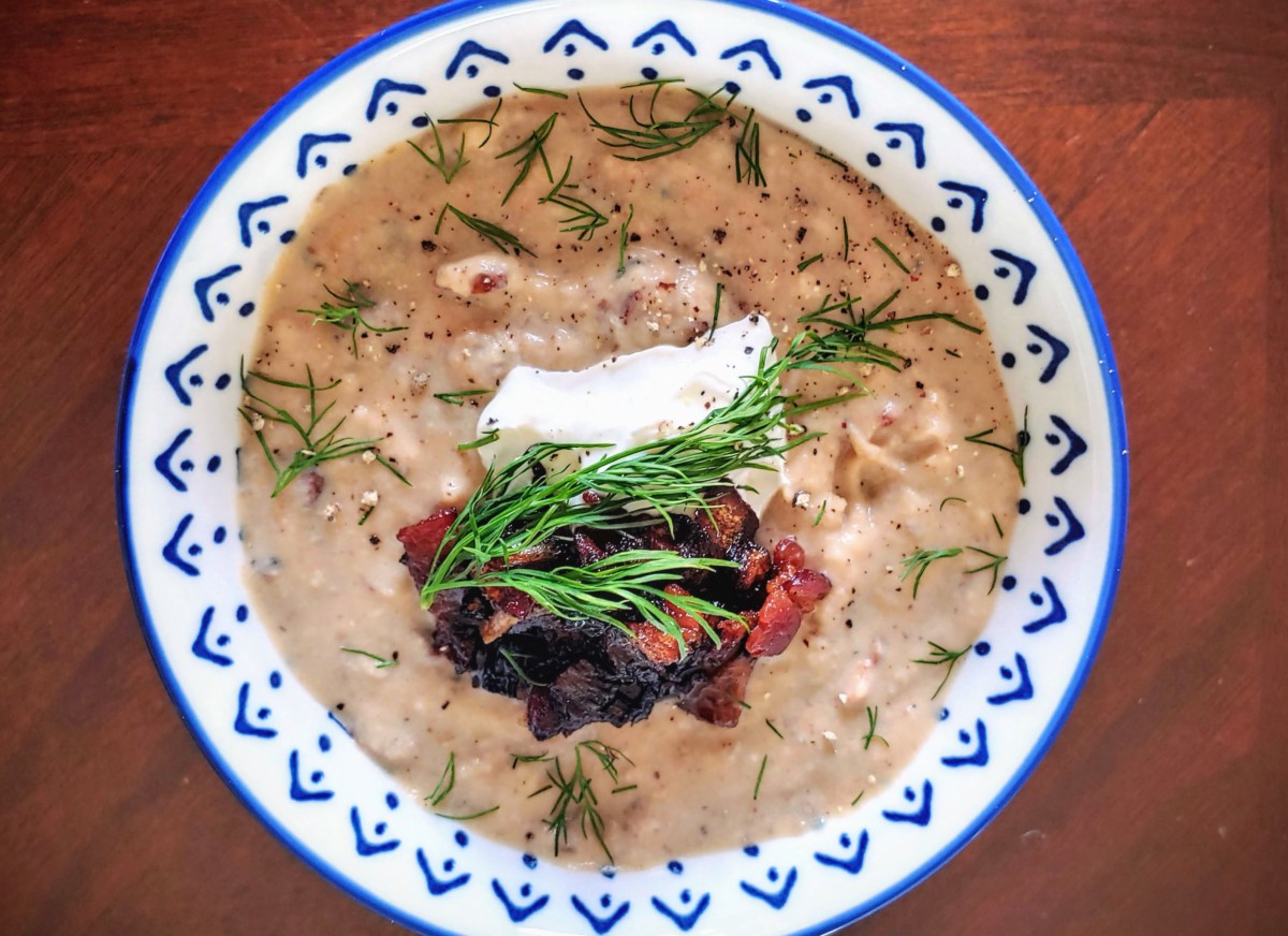 Latvian Potato and Wild Mushroom Soup: Kartupeļu zupa ar sēnēm (Traditional Recipe)