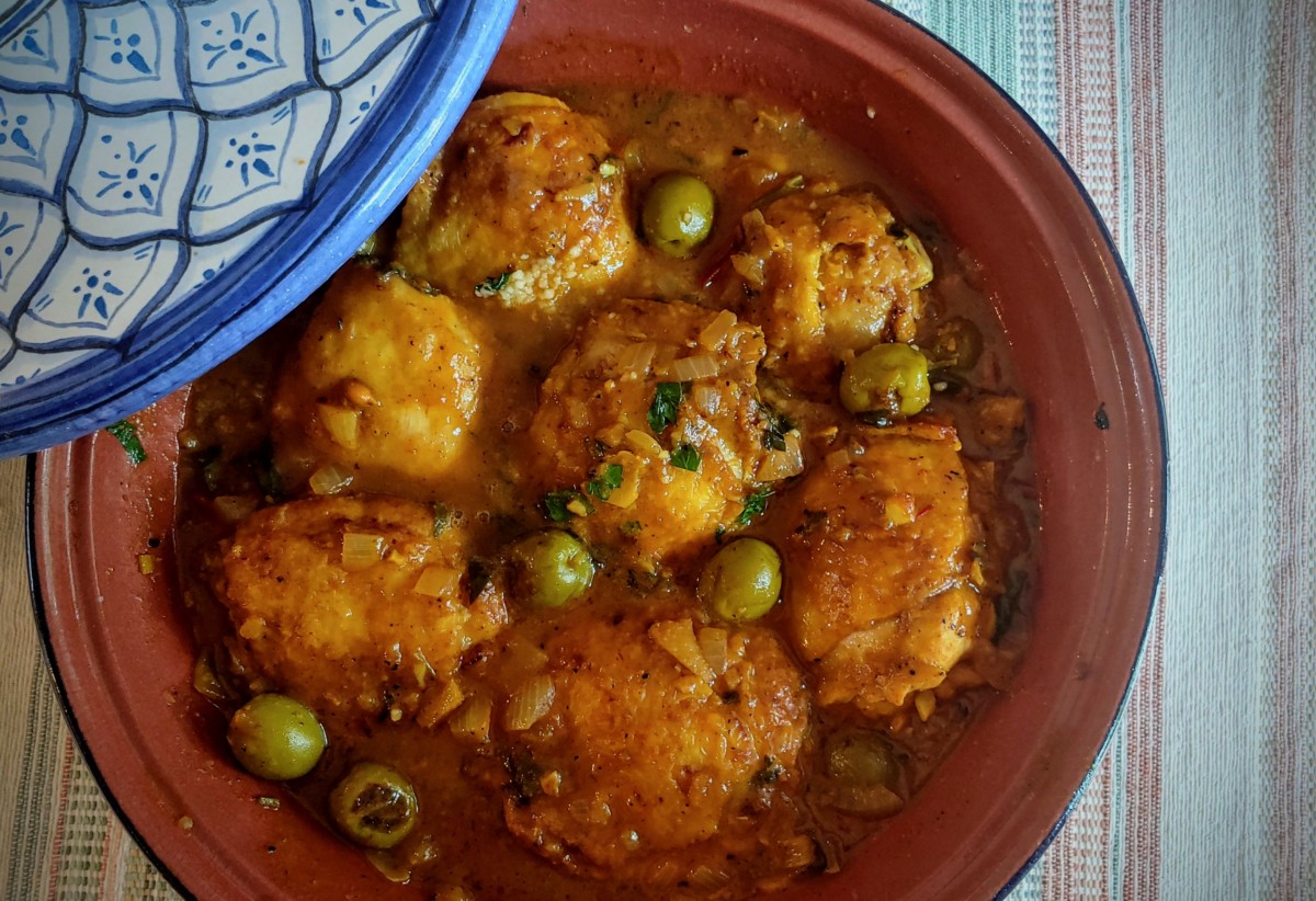 Moroccan Chicken Tagine with Olives