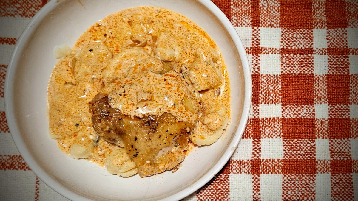 Traditional Hungarian Chicken Paprikash