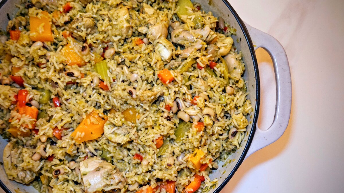 Grenadian Chicken Pelau (Traditional Caribbean One-Pot Chicken and Rice)